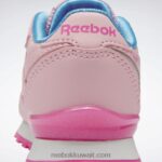 أطفال توهج وردي / وردي ذري حذاء ستيب اند فلاش جلدي كلاسيكي - طفل صغير Reebok 0NZ0F1397 - Image 7