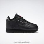 أطفال جوهر أسود أحذية جلدية كلاسيكية - طفل صغير Reebok 0NZ0F1393