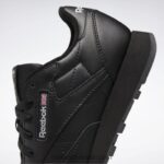 أطفال جوهر أسود حذاء جلدي كلاسيكي - مدرسة ابتدائية Reebok 0NZ0F1421 - Image 8
