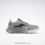 أطفال رمادي بارد 4 / قلب أسود / أصفر حامض حذاء zig dynamica 2 - مرحلة ما قبل المدرسة Reebok 0NZ0F1382