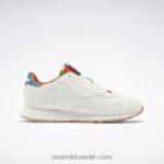 أطفال طباشير / أزرق فولاذي s23-r حذاء جلدي كلاسيكي - مدرسة ابتدائية Reebok 0NZ0F1399 - Image 2