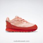 أطفال متسابق أحمر / حامض شمسي أصفر مرصد الحيوانات الأحذية الجلدية الكلاسيكية - طفل صغير Reebok 0NZ0F1401