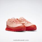 أطفال متسابق أحمر / حامض شمسي أصفر مرصد الحيوانات الأحذية الجلدية الكلاسيكية - طفل صغير Reebok 0NZ0F1401 - Image 3