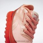 أطفال متسابق أحمر / حامض شمسي أصفر مرصد الحيوانات الأحذية الجلدية الكلاسيكية - طفل صغير Reebok 0NZ0F1401 - Image 8