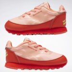 أطفال متسابق أحمر / حامض شمسي أصفر مرصد الحيوانات الأحذية الجلدية الكلاسيكية - طفل صغير Reebok 0NZ0F1401 - Image 9