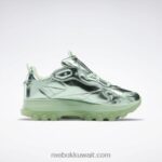 أطفال نصف بكسل النعناع / الفضة التقى. كاردي بي حذاء جلدي كلاسيكي - مدرسة ابتدائية Reebok 0NZ0F1455 - Image 2