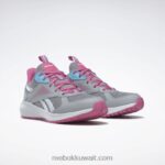 أطفال نقي رمادي 3 / وردي حقيقي / أزرق رقمي حذاء رود سوبريم 4 - مرحلة ما قبل المدرسة Reebok 0NZ0F1441 - Image 3