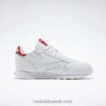 أطفال ftwr أبيض / أحمر متجه أحذية جلدية كلاسيكية - مرحلة ما قبل المدرسة Reebok 0NZ0F1440 - Image 2