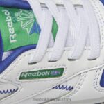 أطفال ftwr أبيض / أزرق متجه حذاء ستيب اند فلاش جلدي كلاسيكي - طفل صغير Reebok 0NZ0F1392 - Image 7