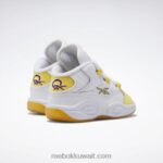 أطفال ftwr أبيض / خيط أصفر / فوق بنفسجي السؤال منتصف الأحذية - طفل صغير Reebok 0NZ0F1373 - Image 4