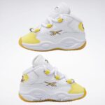 أطفال ftwr أبيض / خيط أصفر / فوق بنفسجي السؤال منتصف الأحذية - طفل صغير Reebok 0NZ0F1373 - Image 9
