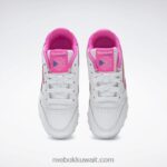 أطفال ftwr أبيض / وردي ذري حذاء فلاش كلاسيك ستيب اند فلاش - مرحلة ما قبل المدرسة Reebok 0NZ0F1378 - Image 6
