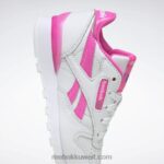 أطفال ftwr أبيض / وردي ذري حذاء فلاش كلاسيك ستيب اند فلاش - مرحلة ما قبل المدرسة Reebok 0NZ0F1378 - Image 7