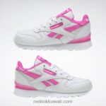أطفال ftwr أبيض / وردي ذري حذاء فلاش كلاسيك ستيب اند فلاش - مرحلة ما قبل المدرسة Reebok 0NZ0F1378 - Image 10