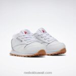 أطفال FTWWR أبيض / صمغ مطاطي ريبوك 02 أحذية جلدية كلاسيكية - طفل صغير Reebok 0NZ0F1448 - Image 3