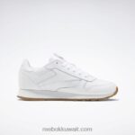 أطفال FTWWR أبيض / صمغ مطاطي ريبوك 02 حذاء جلدي كلاسيكي - مدرسة ابتدائية Reebok 0NZ0F1379 - Image 2