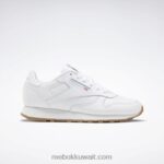 أطفال FTWWR أبيض / صمغ مطاطي ريبوك 02 حذاء جلدي كلاسيكي - مدرسة ابتدائية Reebok 0NZ0F1379
