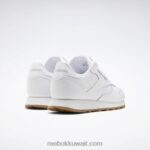 أطفال FTWWR أبيض / صمغ مطاطي ريبوك 02 حذاء جلدي كلاسيكي - مدرسة ابتدائية Reebok 0NZ0F1379 - Image 4