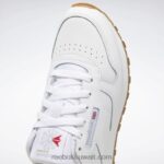 أطفال FTWWR أبيض / صمغ مطاطي ريبوك 02 حذاء جلدي كلاسيكي - مدرسة ابتدائية Reebok 0NZ0F1379 - Image 7