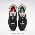 الأساسية أسود / أبيض ftwr / أحمر متجه أحذية جلدية كلاسيكية Reebok 0NZ0F530 - Image 6