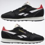 الأساسية أسود / أبيض ftwr / أحمر متجه أحذية جلدية كلاسيكية Reebok 0NZ0F530 - Image 9