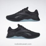 الأساسية أسود / أزرق لؤلؤي / أبيض ftwr أحذية نسائية nano x3 Reebok 0NZ0F53 - Image 9