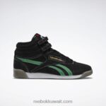 الأساسية أسود / غلين أخضر / أحمر متجه f / s مرحبا أحذية نسائية Reebok 0NZ0F352