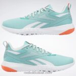 البط البري شبه الكلاسيكي / الضباب / التوهج البرتقالي حذاء فليكساجون فورس 4 نسائي للتدريب Reebok 0NZ0F398 - Image 9