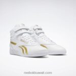 التقى الأبيض / الذهب. f / s مرحبا أحذية نسائية Reebok 0NZ0F393 - Image 5