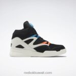 التوهج الأسود الأساسي / الطباشير / البرتقالي مضخة كرة السلة اومني زون II Reebok 0NZ0F6 - Image 2