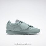 الرمادي الساحلي / أسود النواة حذاء ايمز جلدي كلاسيكي Reebok 0NZ0F548 - Image 2