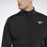 الليل أسود / أبيض هوية ناقلات متماسكة سترة المسار Reebok 0NZ0F348 - Image 5