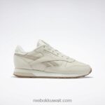 المرمر / البيج الحديث / الطباشير أحذية نسائية جلدية كلاسيكية Reebok 0NZ0F116