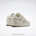 المرمر / البيج الحديث / الطباشير أحذية نسائية جلدية كلاسيكية Reebok 0NZ0F116 - Image 5
