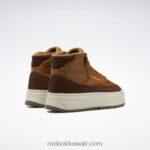 بني بري / بني فرشاة / بيج حقيقي نادي ج جيو منتصف أحذية نسائية Reebok 0NZ0F439 - Image 6
