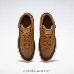 بني بري / بني فرشاة / بيج حقيقي نادي ج جيو منتصف أحذية نسائية Reebok 0NZ0F439 - Image 8