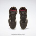بني رمادي / بني غامق / ضباب قرمزي مضخة كرة السلة اومني زون II Reebok 0NZ0F75 - Image 6