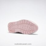 بورسلين وردي / وردي توهج / أبيض فاتح أحذية نسائية جلدية كلاسيكية Reebok 0NZ0F205 - Image 5