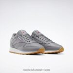 بيور جراي 5 / فتور أبيض / ريبوك صمغ المطاط 03 أحذية جلدية كلاسيكية Reebok 0NZ0F148 - Image 3