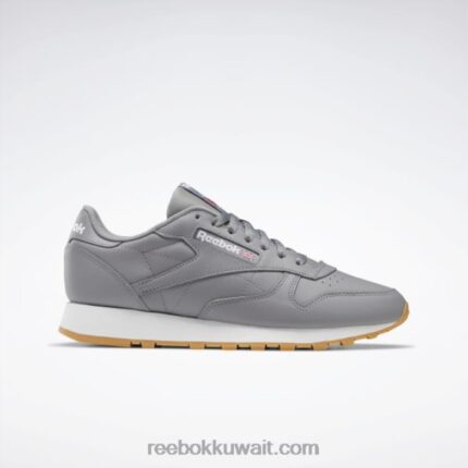 بيور جراي 5 / فتور أبيض / ريبوك صمغ المطاط 03 أحذية جلدية كلاسيكية Reebok 0NZ0F148
