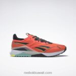 توهج برتقالي / قلب أسود / أصفر حامض شمسي حذاء تدريب nano x2 tr Adventure للرجال Reebok 0NZ0F1116