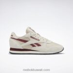 حديث بيج / مرمر / بورجوندي كلاسيكي أحذية جلدية كلاسيكية Reebok 0NZ0F58