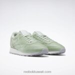 حكيم فاتح / أبيض قدم / رمادي بارد 2 حذاء ايمز جلدي كلاسيكي Reebok 0NZ0F553 - Image 3