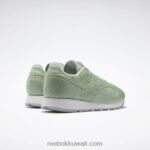 حكيم فاتح / أبيض قدم / رمادي بارد 2 حذاء ايمز جلدي كلاسيكي Reebok 0NZ0F553 - Image 4