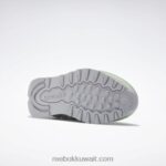 حكيم فاتح / أبيض قدم / رمادي بارد 2 حذاء ايمز جلدي كلاسيكي Reebok 0NZ0F553 - Image 5