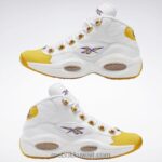 خيط أبيض / أصفر / فوق بنفسجي السؤال منتصف أحذية كرة السلة Reebok 0NZ0F30 - Image 10