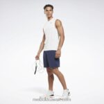 رجال أبيض تي شيرت تقني بدون أكمام للتدريب Reebok 0NZ0F1190 - Image 2