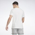 رجال أبيض تي شيرت كلاسيكيات الهوية Reebok 0NZ0F1170 - Image 3