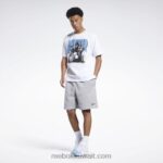 رجال أبيض تيشيرت إيفرسون بأكمام قصيرة Reebok 0NZ0F1173 - Image 2