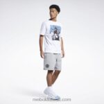 رجال أبيض تيشيرت إيفرسون بأكمام قصيرة Reebok 0NZ0F1173 - Image 4